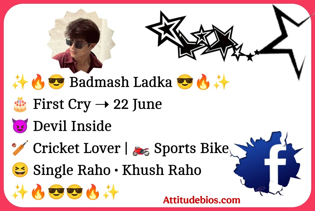 Facebook Bio For Boys
