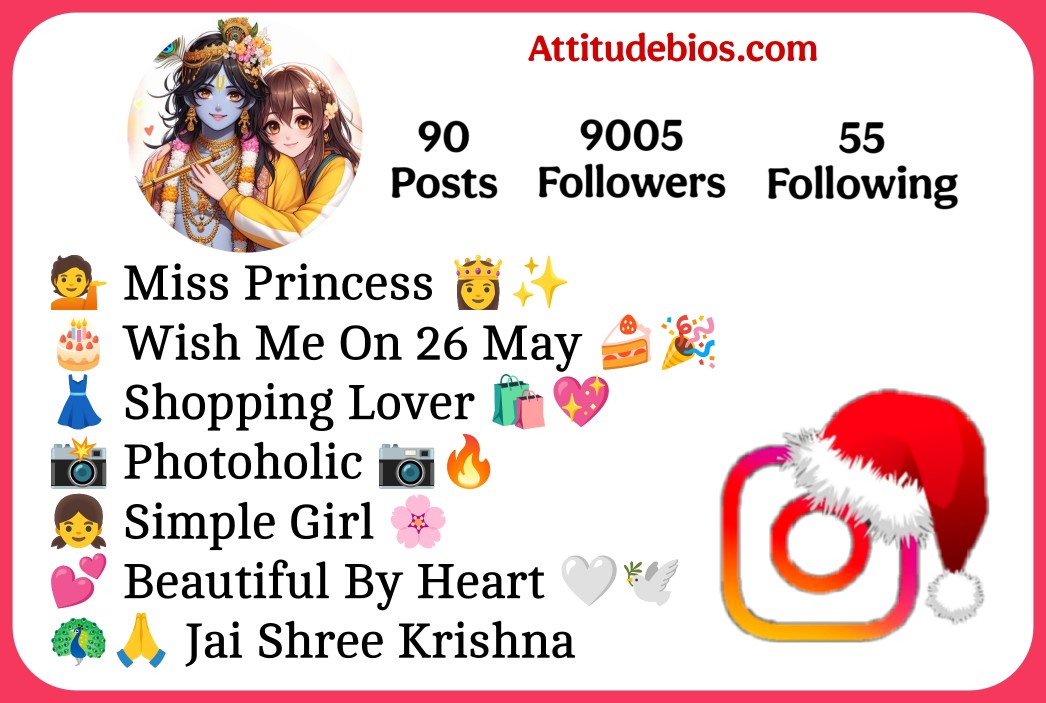 Krishna bio for instagram for girl