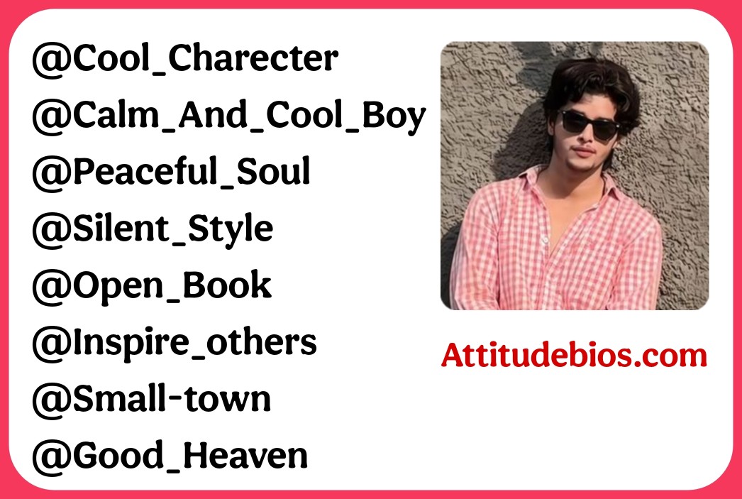 Instagram Username For Boys 