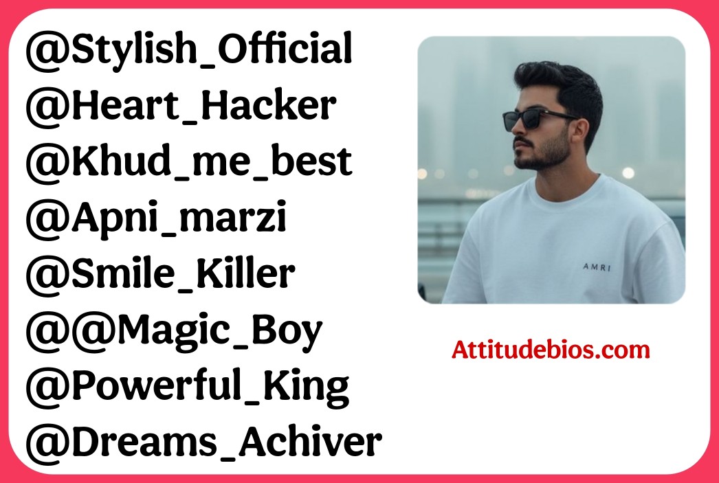 Instagram Username For Boys 