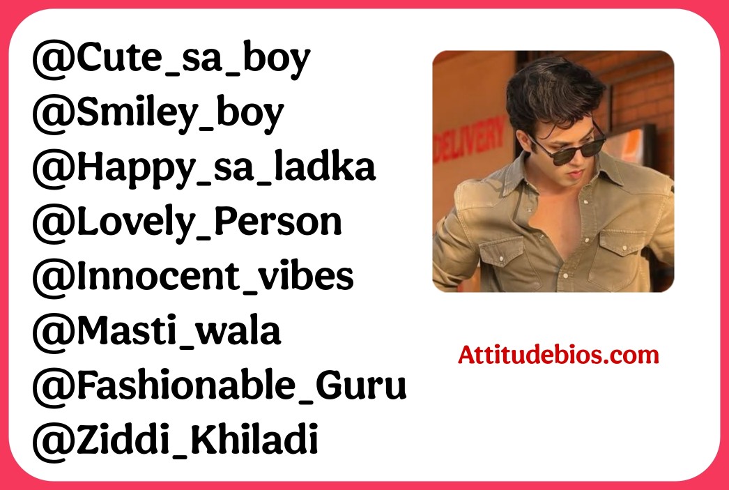 Instagram Id Names For Boys