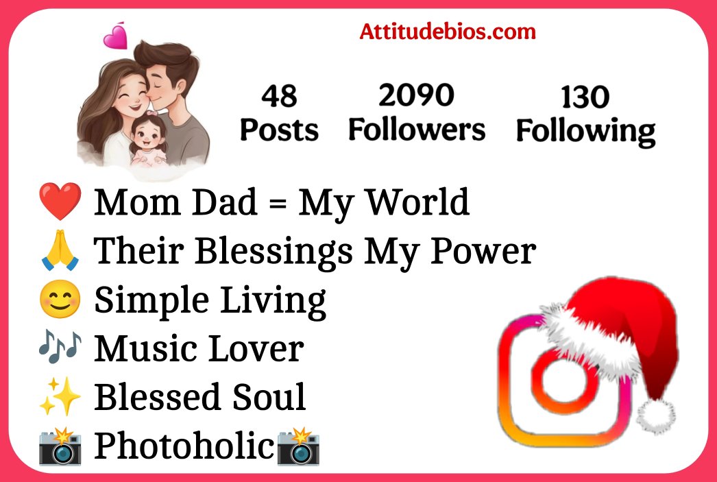 Instagram Bio For Mom Dad Lover