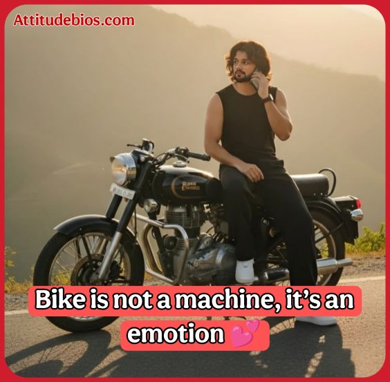 Bike Rider Bio For Instagram