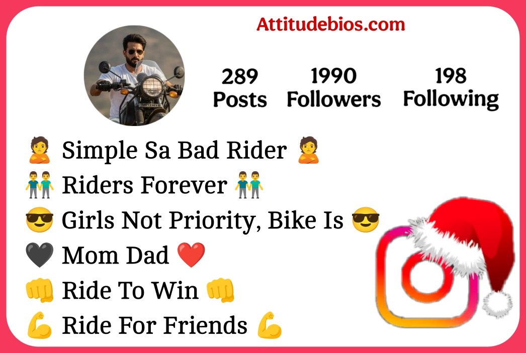 Instagram Bio For Bike Rider