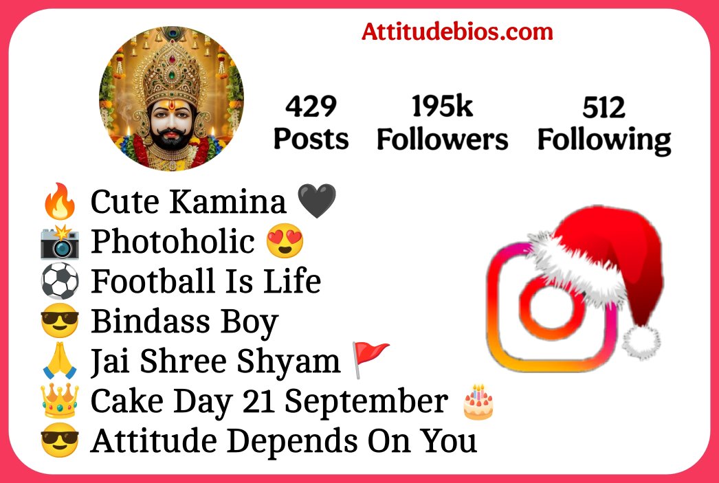 Khatu Shyam Bio For Instagram