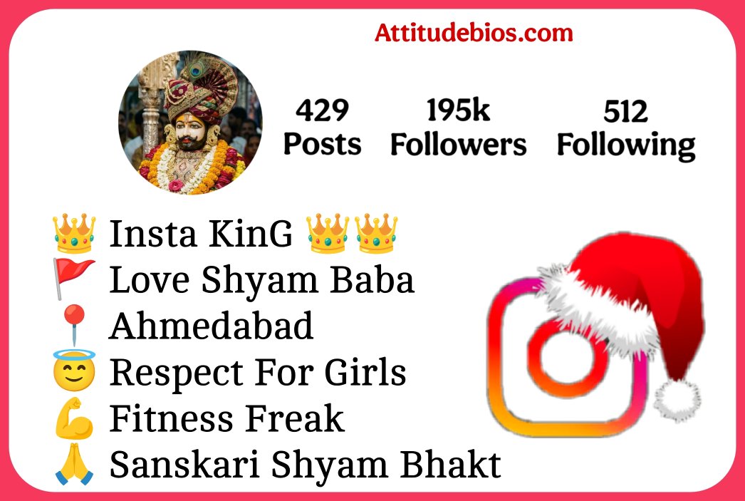 Khatu shyam bio for instagram for boy