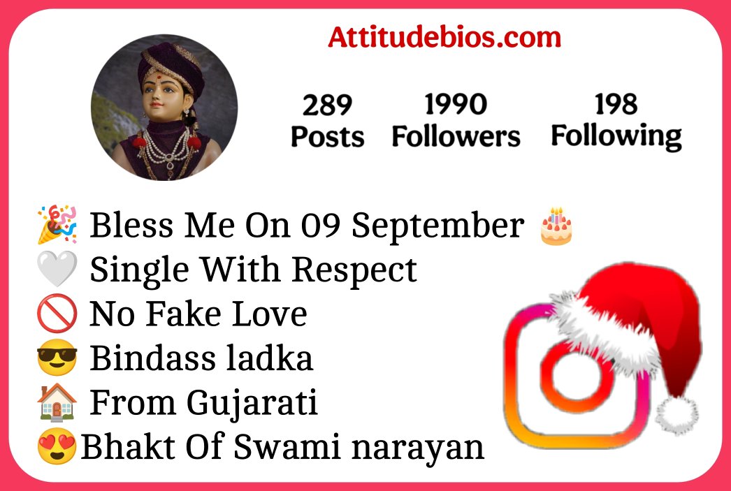 Swaminarayan Bio For Instagram