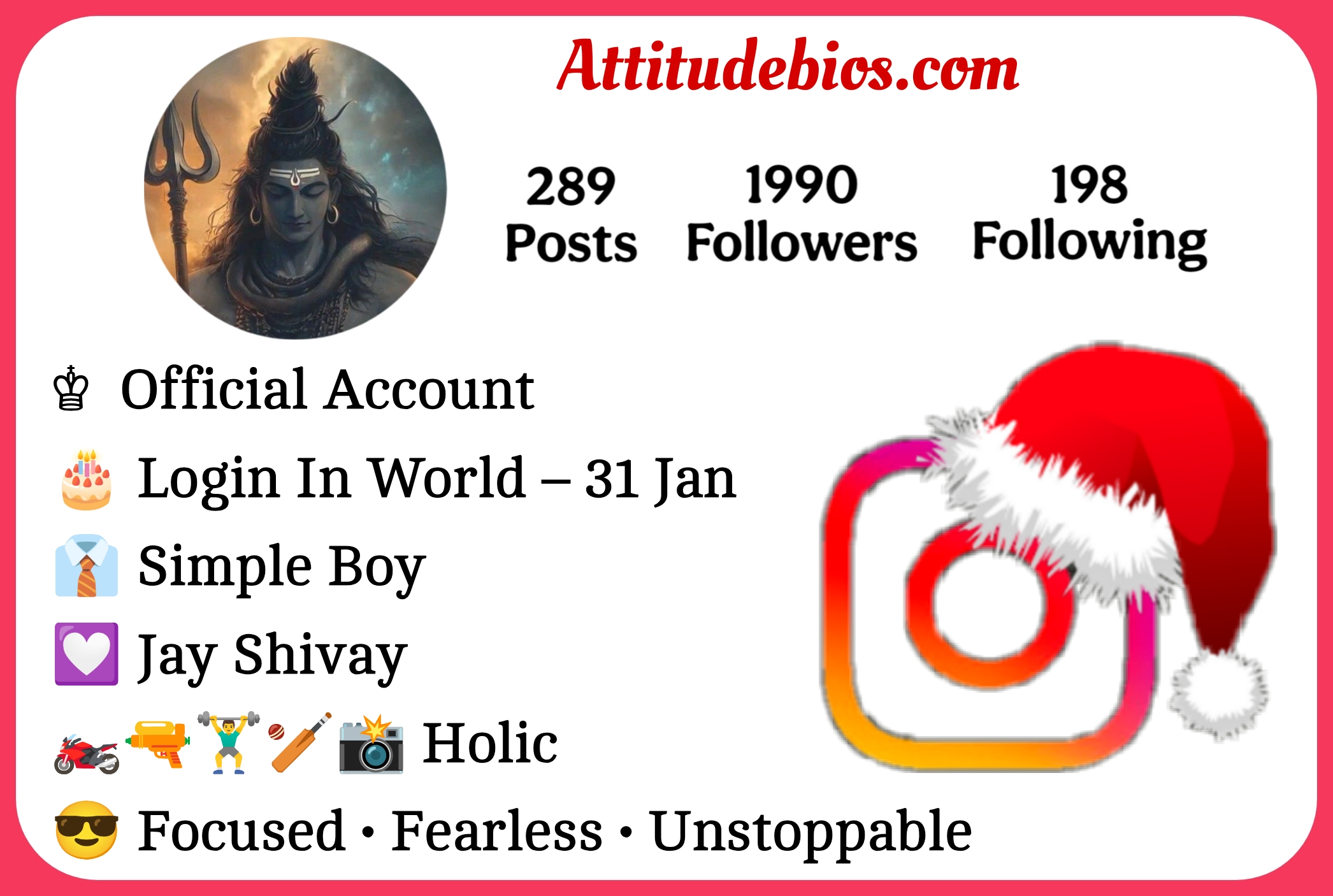 Mahakal Bio For Instagram 