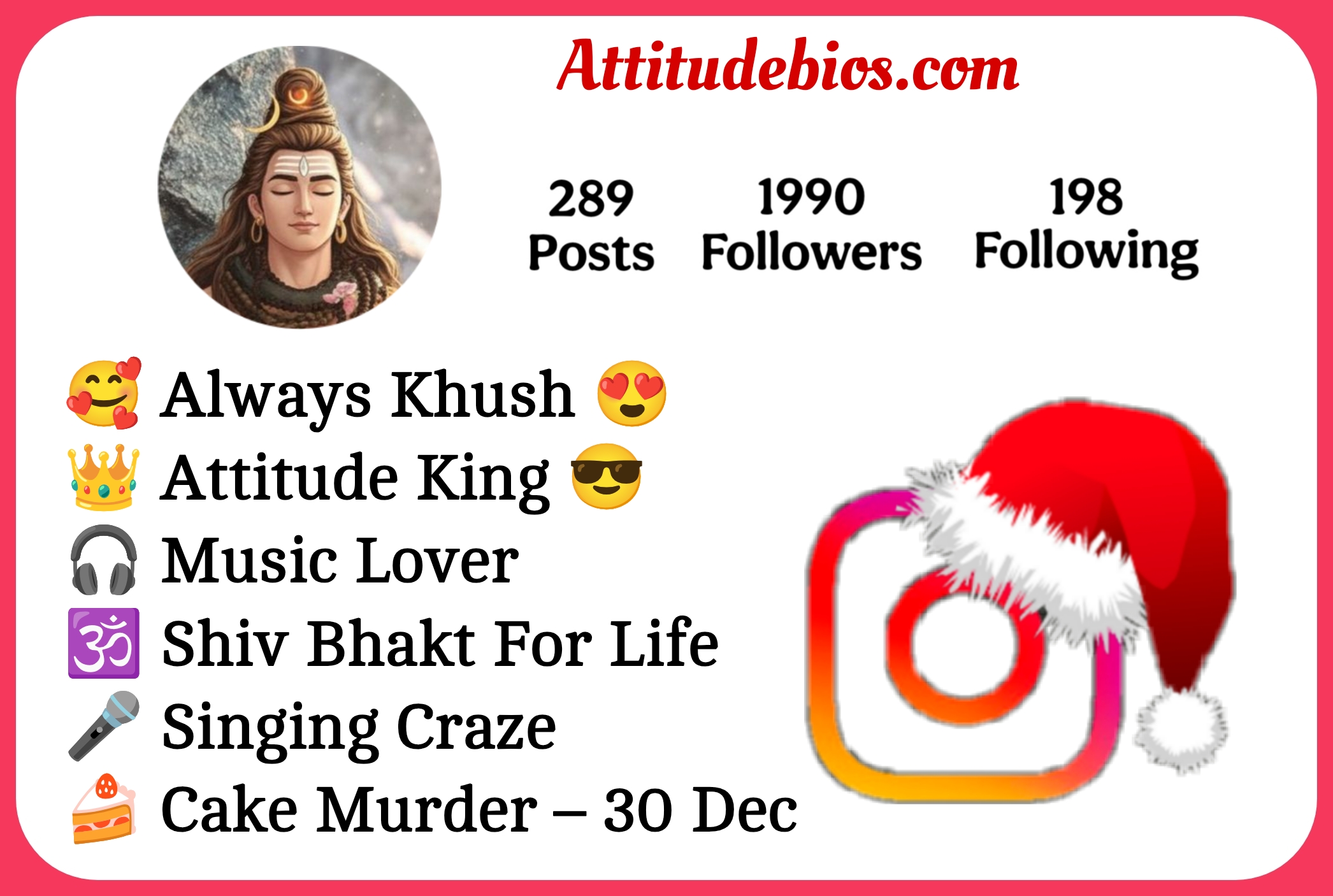 Mahakal Bio For Instagram 